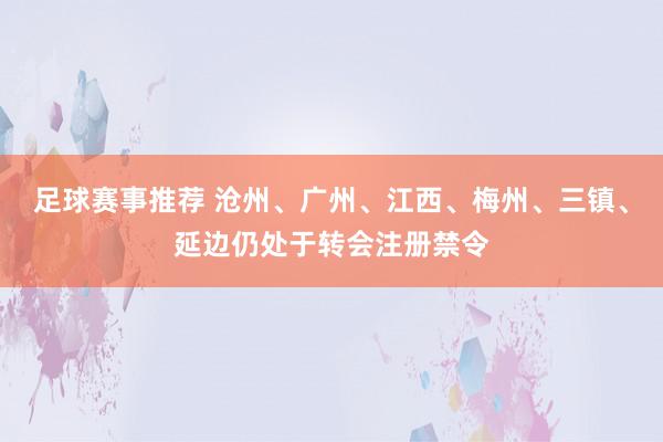 足球赛事推荐 沧州、广州、江西、梅州、三镇、延边仍处于转会注册禁令