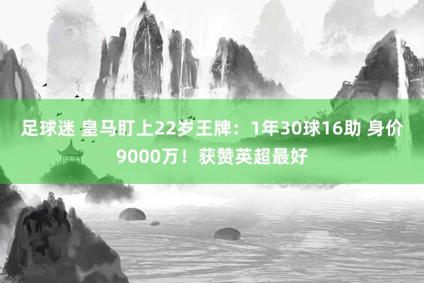 足球迷 皇马盯上22岁王牌：1年30球16助 身价9000万！获赞英超最好